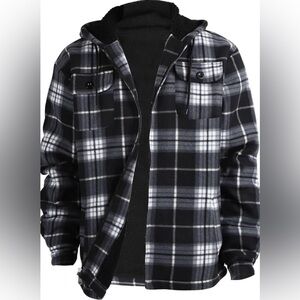 Original Use Black and White Plaid Jacket
